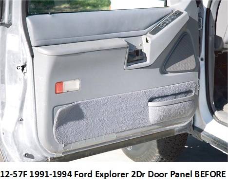 12-57F  1991-1994 Ford Explorer 2 Door Door Panel Before