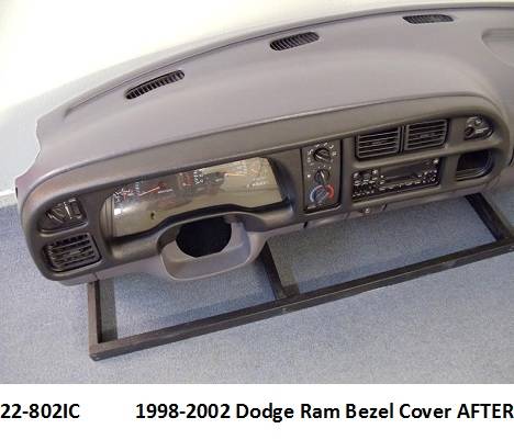 22-802IC  1998-2002 Dodge Ram Bezel Cover After